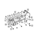 New Genuine Mopar Gasket Exhaust Manifold OE 68099610AA