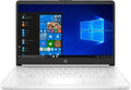 Restored HP Laptop 14-dq0002dx HD 14 Display Intel Celeron N4020 1.1GHz 4GB RAM 64GB eMMC Hard Drive Windows 10 Home S - White (Refurbished)