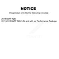 Transit Auto - Front Ceramic Disc Brake Pads And Wear Sensors Kit For BMW 128i 3.0L KCW-100548