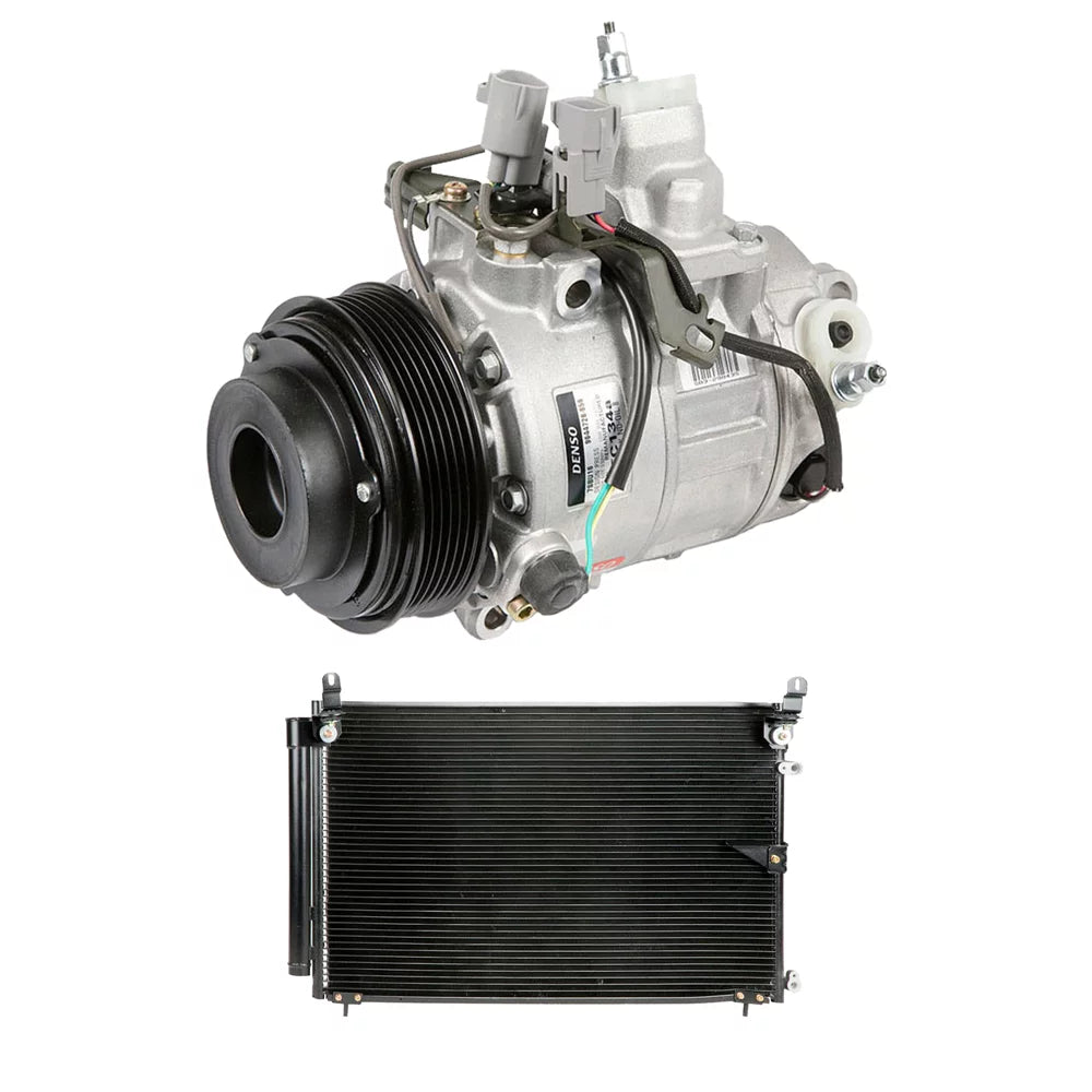 For Lexus LS430 2001 2002 2003 OEM AC Compressor w/ A/C Condenser & Drier - Buyautoparts