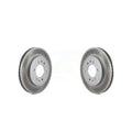 Front Coated Disc Brake Rotors Pair For 2009 Ford F-150 With 6 Lug Wheels KG-100096