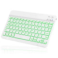 UX030 Lightweight Ergonomic Keyboard with Background RGB Light, Multi Device slim Rechargeable Keyboard Bluetooth 5.1 and 2.4GHz Stable Connection Keyboard for MatePad T8