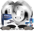Detroit Axle - Rear Brake Kit for 2006-2010 2012-2015 Mazda 5 Replacement 2007 2008 2009 2013 2014 Disc Brake Rotors and Ceramic Brakes Pads