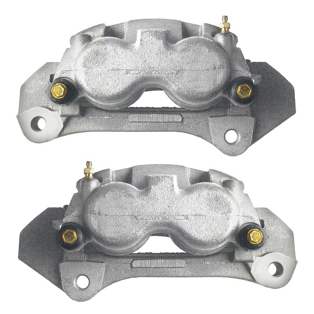 AutoShack Front New Brake Calipers Assembly with Bracket Set of 2 Driver and Passenger Side Replacement for 2003-2008 Dodge Ram 2500 Ram 3500 2006-2008 Ram 1500 3.7L 4.7L 5.7L 5.9L 6.7L 8.0L 4WD RWD
