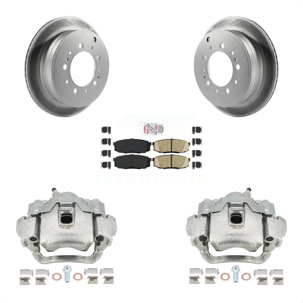 Transit Auto Rear Disc Brake Caliper Coated Rotors And Ceramic Pads Kit For Lexus LX570 Toyota Land Cruiser KCG-101104N