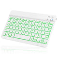 UX030 Lightweight Ergonomic Keyboard with Background RGB Light, Multi Device slim Rechargeable Keyboard Bluetooth 5.1 and 2.4GHz Stable Connection Keyboard for vivo iQOO 11