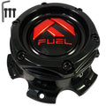 Fuel 2PC FUEL BOLT ON CAP FOR 6X5.5 GL-BLK/RED - 1004-27GBQ