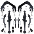 Detroit Axle - Complete 12pc Kit Replacement for Honda Accord All (4) Front Upper & Lower Control Arms, All (4) Ball Joints, All (4) Inner & Outer Tie Rods, Both (2) Sway Bar Links