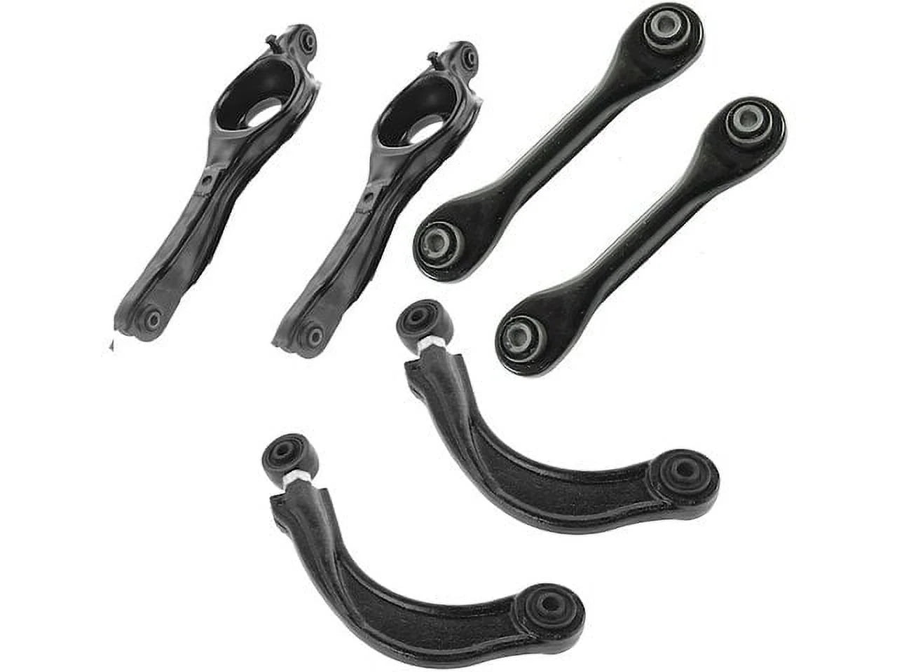 Control Arm Kit - 6 Piece - Compatible with 2000 - 2011 Ford Focus ZX3 Sedan 2001 2002 2003 2004 2005 2006 2007 2008 2009 2010