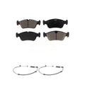Transit Auto - Front Ceramic Disc Brake Pads And Wear Sensor Pairs Kit For BMW 325i 325Ci Z4 323i 328i 323Ci 328Ci 320i KCW-100671