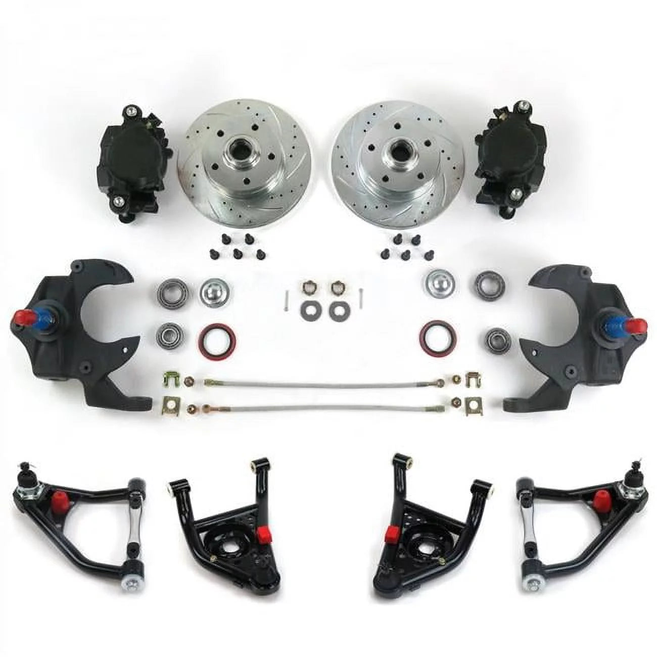 2 in. Drop Brake Conversion Kit with Tubular Control Arms for 1967-1969 Camaro & Firebird