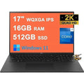 LG Gram 17 Business Lightweight Laptop 17 WQXGA 2560x1600 IPS (DCI-P3 99%) 13th Gen Intel 12-Core i7-1360P 16GB RAM 512GB SSD Backlit Thunderbolt4 USB4 Long Battery Life Win11 Black + HDMI Cable