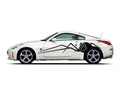 black widow spider Racing Car Body Side Stripes Sticker Decal 2 Pcs