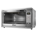 Oster Toaster Oven, 7-in-1 Countertop Toaster Oven, 10.5 x 13 Fits 2 Large Pizzas, Stainless Steel