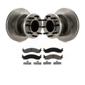 Transit Auto - Front Disc Brake Rotors Hub Assembly And Ceramic Pads Kit For Ford E-350 Super Duty Econoline Club Wagon E-450 K8C-102696
