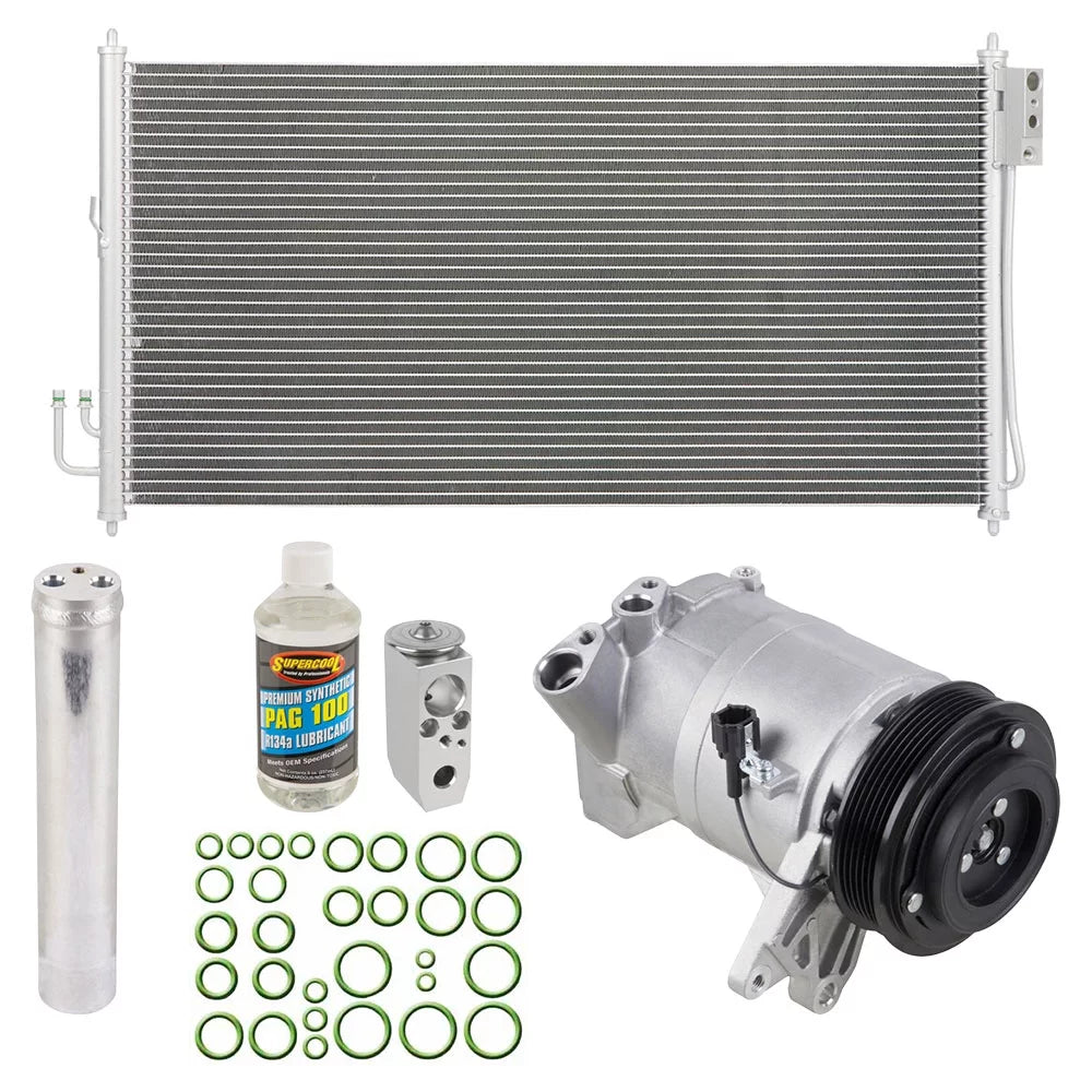 For Nissan Murano 2006 2007 OEM AC Compressor w/ A/C Condenser & Repair Kit - Buyautoparts
