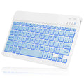 UX030 Lightweight Ergonomic Keyboard with Background RGB Light, Multi Device slim Rechargeable Keyboard Bluetooth 5.1 and 2.4GHz Stable Connection Keyboard for Apple iPad Pro 12.9 (2017)