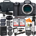 Canon EOS R5 Mirrorless Camera (Body Only) with Mount Adapter + Microphone + 2 Pack SanDisk 32GB + Case + ZeeTech Accessory