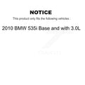 Transit Auto - Front Rear Ceramiced Disc Brake Pads And Wear Sensors Kit For 2010 BMW 535i Base with 3.0L KNW-100292