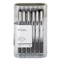 TUL? GL SeriesRetractable Gel Pens, Bold Point, 1.0 mm, Silver Barrel, Black Ink, Pack Of 12 Pens
