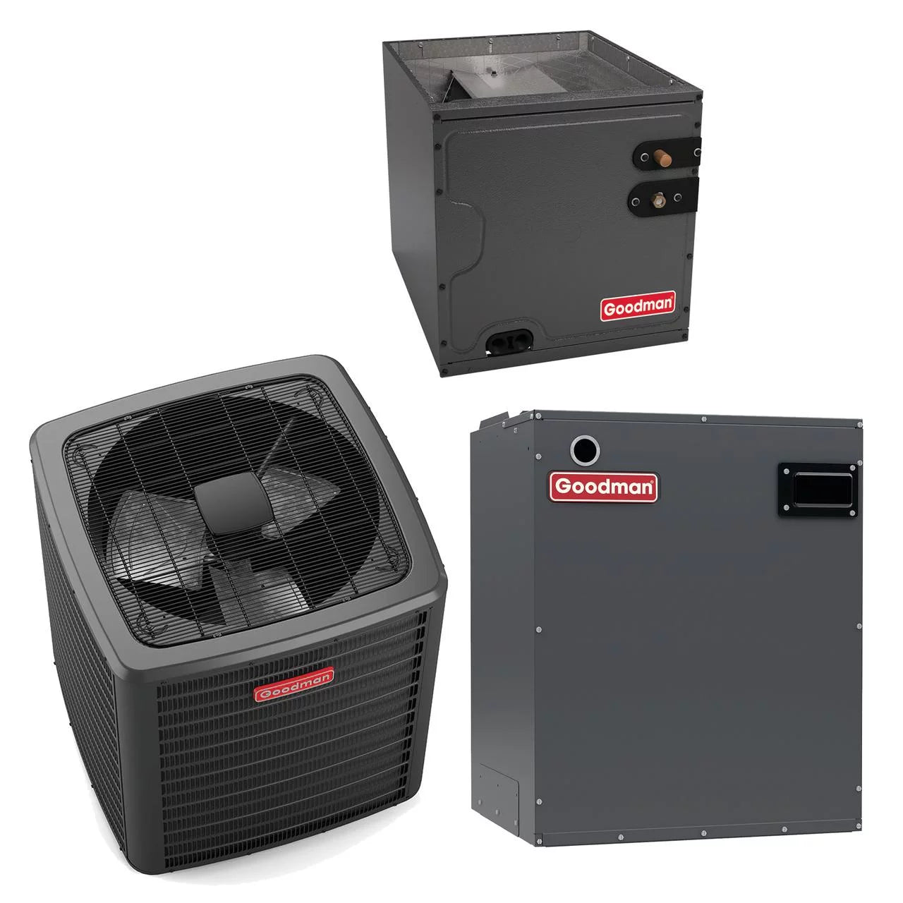Goodman Classic Series 2.5 Ton 15 SEER2 Air Conditioning System (1200 CFM) - GSXB403010 - CAPTA3626B4 - MBVC1201AA-1