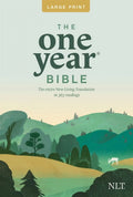 One Year Premium Slimline Bible-NLT-Large Print 10th Anniversary (Paperback)(Large Print)