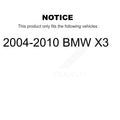 Transit Auto - Front Rear Ceramiced Disc Brake Pads And Wear Sensors Kit (5Pc) For 2004-2010 BMW X3 KNW-100432