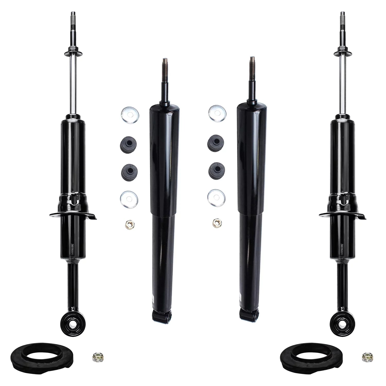 Detroit Axle - 4pc Shock Absorbers for 2003-2020 Toyota 4Runner, 2007-2014 Toyota FJ Cruiser, Shock Absorbers Assembly 2008 2009 2010 2011 2012 2013 Front and Rear Replacement