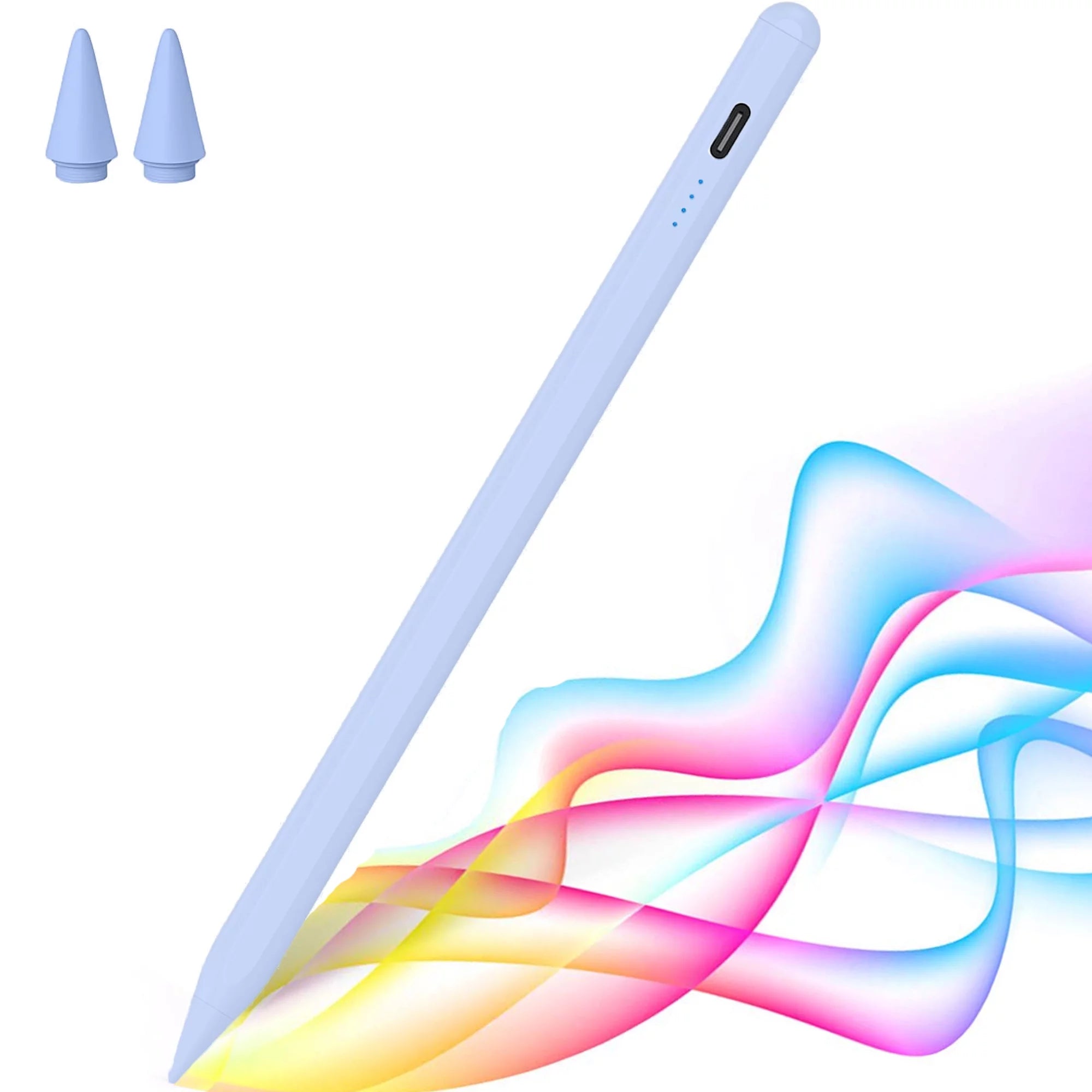 Stylus Pen for Apple iPad, Palm Rejection & Tilt Active 1st 2nd Generation Pencil Compatible with iPad Pro 11/12.9, iPad 9/8/7/6, iPad Air 4/3, iPad Mini 6/5, Blue