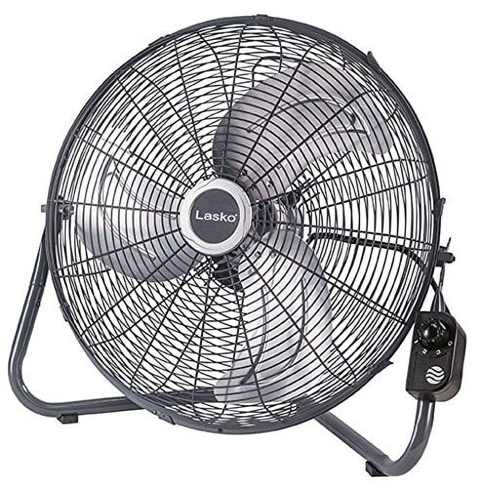 Lasko Max Performance 20 High Velocity Floor Fan, Wall Mount Option, 22 H, Gray, H20610, New