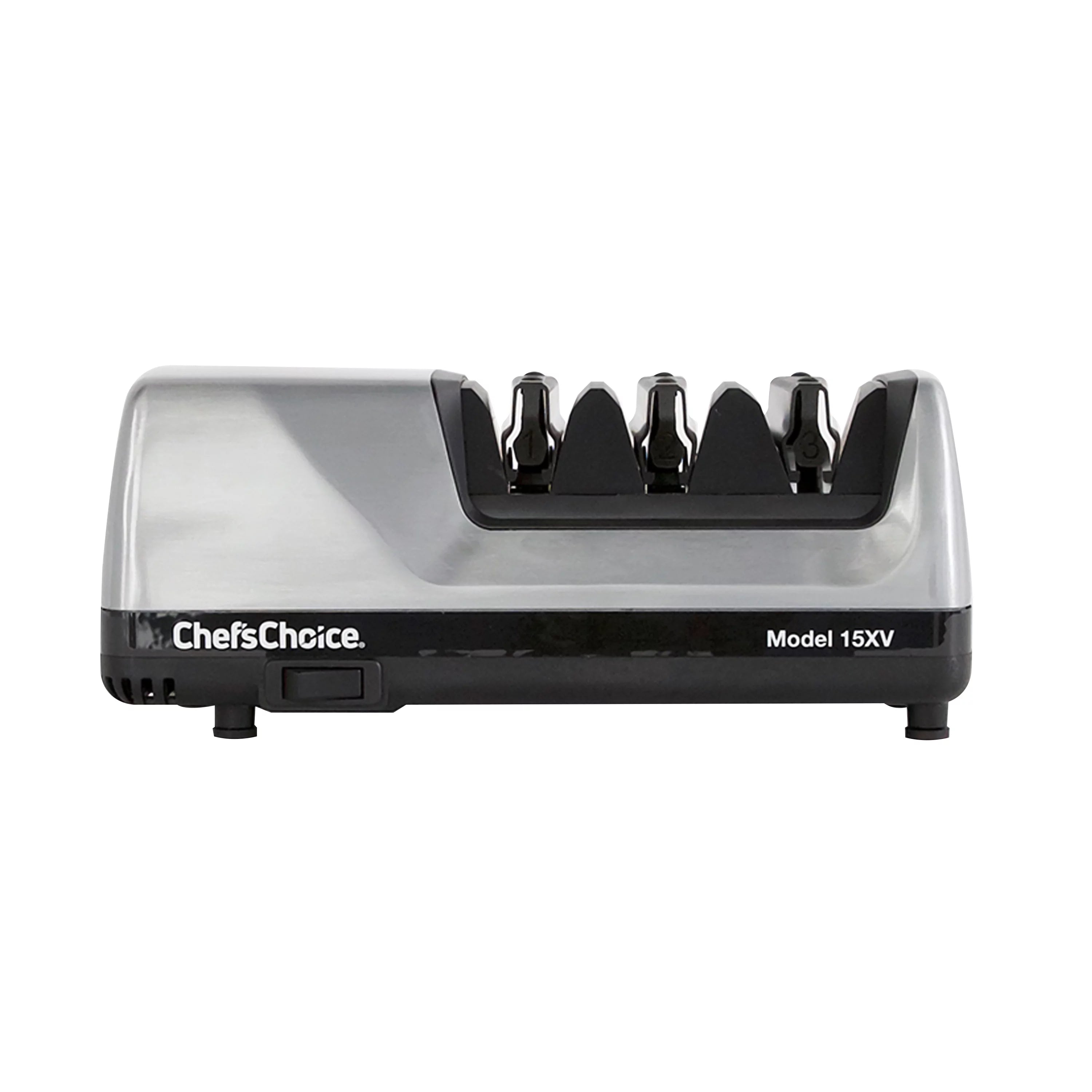 Chef'sChoice Model 15XV Professional Electric Knife Sharpener, 3-Stage 15-Degree Trizor, in Brushed Metal (0101508)