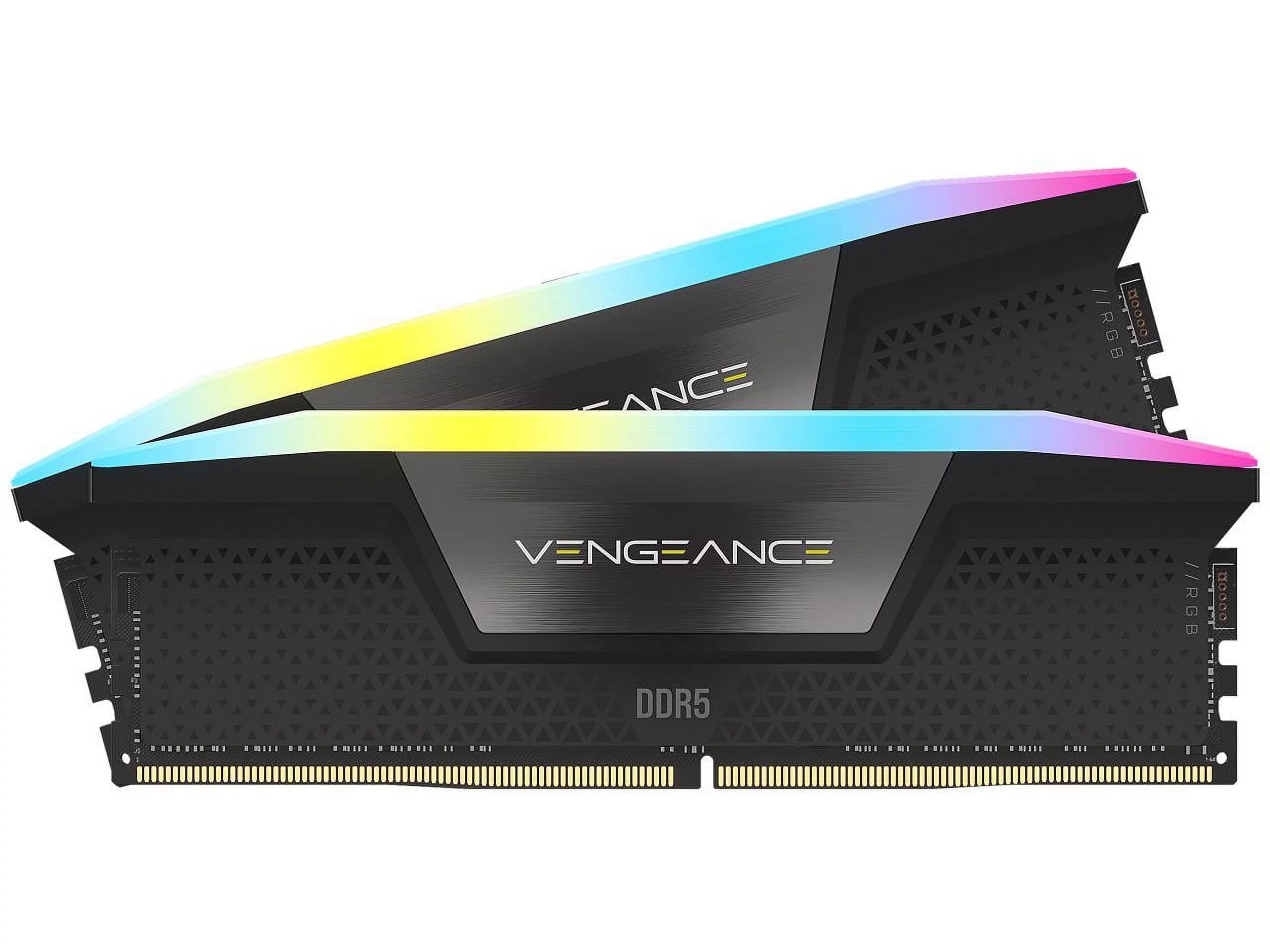 CORSAIR Vengeance RGB 32GB (2 x 16GB) 288-Pin PC RAM DDR5 5600 (PC5 44800) Desktop Memory Model CMH32GX5M2B5600C40K