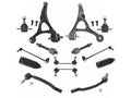 Front Lower Control Arm Ball Joint Tie Rod End and Rear Sway Bar Link Steering Rack Pinion Kit - 14 Piece - Compatible with 2003 - 2014 Volvo XC90 2004 2005 2006 2007 2008 2009 2010 2011 2012