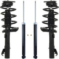 Detroit Axle - 4pc Struts Shocks for 2008-2013 Volvo C70 2 Front Struts with Coil Spring Assembly 2 Rear Shock Absorbers 2009 2010 2011 2012 Replacement Suspension Kit