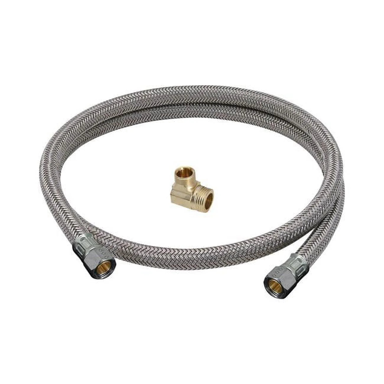 Brasscraft 4839866 0.37 in. Dia. Speedi Plumb Plus Steel Dishwasher Connector